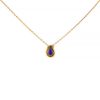 Vintage necklace in yellow gold and lapis-lazuli - 00pp thumbnail