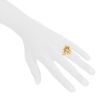 Vintage 1980's ring in 14 carats yellow gold - Detail D1 thumbnail