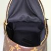 Louis Vuitton Palm Springs Backpack Mini small model backpack in brown monogram canvas and black leather - Detail D2 thumbnail