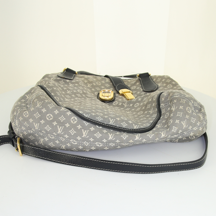 Louis Vuitton Elégie shoulder bag in grey monogram canvas Idylle and black leather - Detail D5
