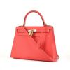 Hermes Kelly 28 cm bag in pink Jaipur epsom leather - 00pp thumbnail