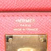 Borsa Hermes Kelly 28 cm in pelle Epsom rosa Jaipur - Detail D5 thumbnail