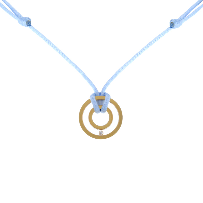 Collana Chopard Happy Spirit in oro giallo e diamante - Detail D1