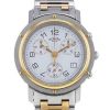 Reloj Hermès Clipper Chrono de acero y oro chapado Ref :  CL1.920 Circa  2000 - 00pp thumbnail