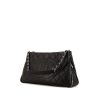 Chanel Soft CC handbag in black quilted grained leather - 00pp thumbnail