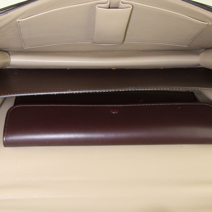 Borsa Céline Classic Box in pelle plum - Detail D2