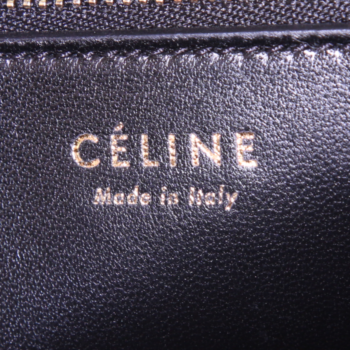 Bolso de mano Celine en piel sintética y cuero negro - Detail D3