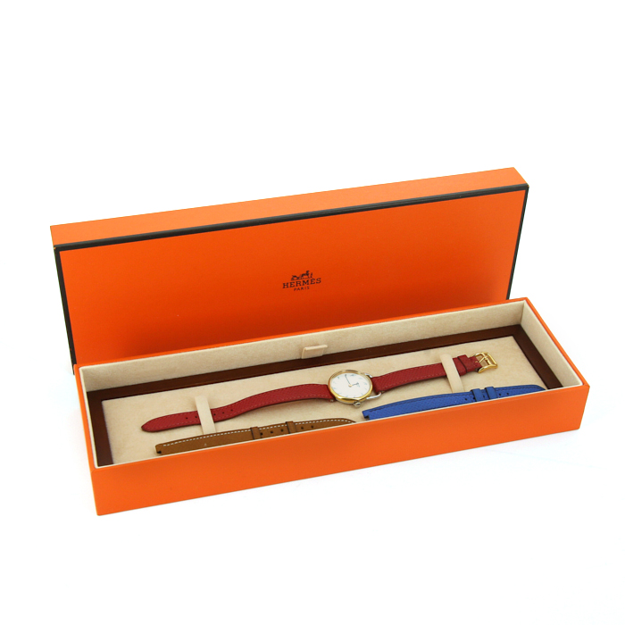 Reloj Hermes Arceau de acero y oro chapado Circa  1990 - Detail D2