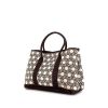 Hermes Garden large model shopping bag in beige canvas and brown leather - 00pp thumbnail