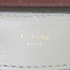 Borsa Celine Trapeze modello medio in pelle grigia simil coccodrillo e camoscio grigio - Detail D4 thumbnail