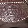 Bolso de mano Tod's en cuero marrón - Detail D3 thumbnail