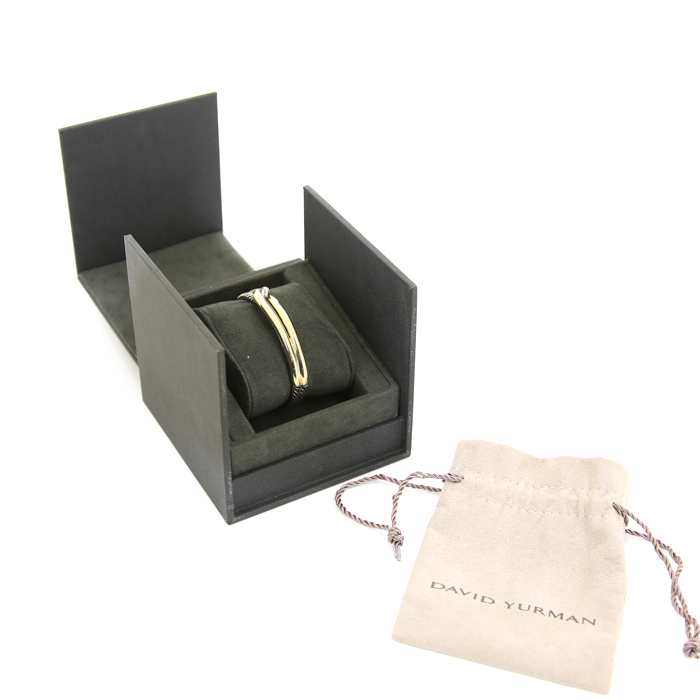Bracelet David Yurman Labyrinth en argent et or jaune