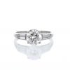 Chaumet solitaire ring in platinium and diamond of 1,88 carat - 360 thumbnail