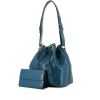 Bolso Louis Vuitton petit Noé en cuero Epi azul Toledo - 00pp thumbnail