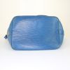 Borsa Louis Vuitton petit Noé in pelle Epi blu Toledo - Detail D4 thumbnail