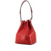 Louis Vuitton Grand Noé large model shopping bag in red epi leather - 00pp thumbnail