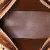 Shopping bag Louis Vuitton Houston in pelle verniciata monogram marrone e pelle naturale - Detail D2 thumbnail