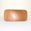 Shopping bag Louis Vuitton Houston in pelle verniciata monogram marrone e pelle naturale - Detail D4 thumbnail