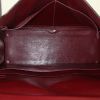 Hermes Monaco handbag in burgundy box leather - Detail D2 thumbnail