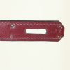 Bolso de mano Hermes Monaco en cuero box color burdeos - Detail D4 thumbnail