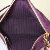 Bolso para llevar al hombro o en la mano Louis Vuitton Audacieuse en cuero monogram huella violeta y ante violeta - Detail D3 thumbnail