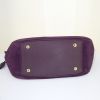 Louis Vuitton Audacieuse bag worn on the shoulder or carried in the hand in purple empreinte monogram leather and purple suede - Detail D5 thumbnail