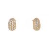 Paire de petites créoles Chanel en or jaune et diamants - 00pp thumbnail