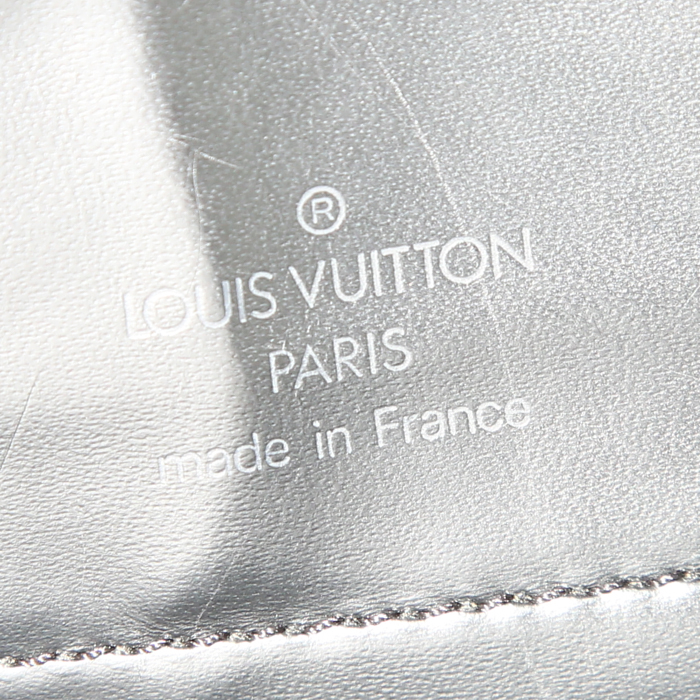 Louis Vuitton Gemeaux shopping bag in black epi leather - Detail D3