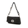 Miu Miu Iconic Crystal bag worn on the shoulder or carried in the hand in black quilted leather - 00pp thumbnail