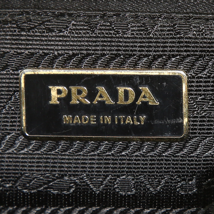 Sac Prada en cuir noir - Detail D3