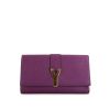 Yves Saint Laurent Chyc pouch in purple leather - 360 thumbnail