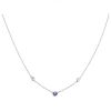 Tiffany & Co Diamonds By The Yard necklace in platinium,  diamonds and sapphire - 00pp thumbnail