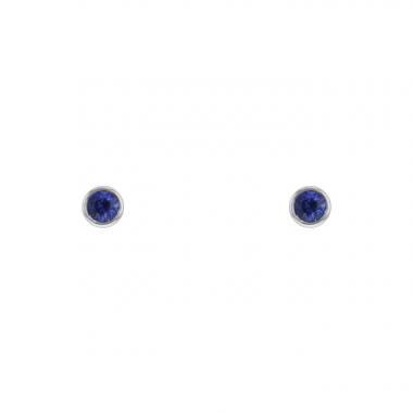 Pendientes Tiffany & Co Color by The Yard en platino y zafiros