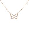 Messika Butterfly Garden necklace in pink gold and diamonds - 00pp thumbnail