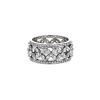 Anello a fascia Tiffany & Co Victoria in platino e diamanti - 00pp thumbnail