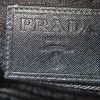 Prada Animalier shoulder bag in black canvas and black leather - Detail D3 thumbnail