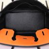 Hermes Birkin 30 cm handbag in orange and black bicolor togo leather - Detail D2 thumbnail