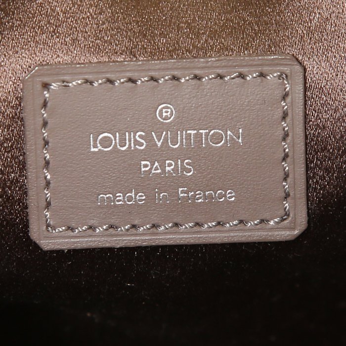 Borsa Louis Vuitton Boulogne mini in tessuto monogram color talpa e pelle color talpa - Detail D3