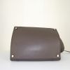 Céline Phantom shopping bag in brown leather and purple piping - Detail D4 thumbnail