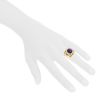 Chanel Baroque large model ring in yellow gold,  amethyst and peridot - Detail D1 thumbnail