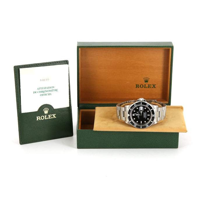 Orologio Rolex Submariner Date in acciaio Ref :  16610 Circa  1995 - Detail D2