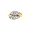 Mauboussin 1970's ring in yellow gold,  platinium and diamonds - 00pp thumbnail