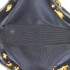 Chanel Vintage shopping bag in navy blue quilted leather - Detail D2 thumbnail