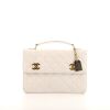 Chanel Vintage shoulder bag in white quilted leather - 360 thumbnail