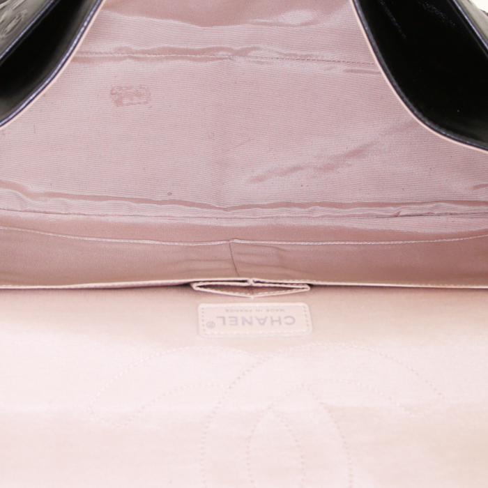 Borsa Chanel 2.55 in pelle nera con motivo - Detail D3