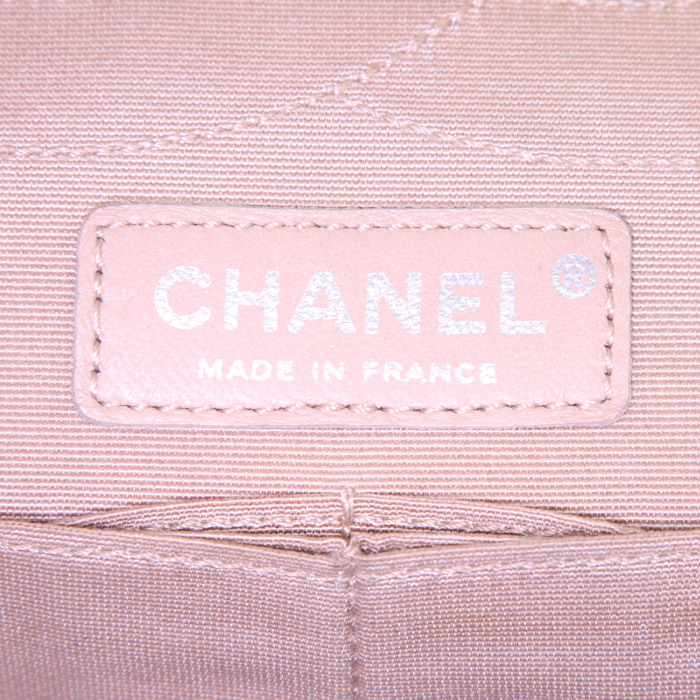 Borsa Chanel 2.55 in pelle nera con motivo - Detail D4