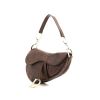 Dior Saddle bag worn on the shoulder or carried in the hand in brown leather - 00pp thumbnail