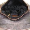 Sac porté épaule ou main Dior Saddle en cuir marron - Detail D2 thumbnail