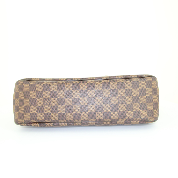 Louis Vuitton Parioli bag in damier canvas and chocolate brown - Detail D4
