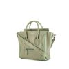 Céline Luggage Nano shoulder bag in green leather - 00pp thumbnail
